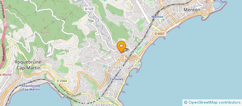 localisation de l'entreprise MONSIEUR FRANCK RAEPSAET à ROQUEBRUNE-CAP-MARTIN