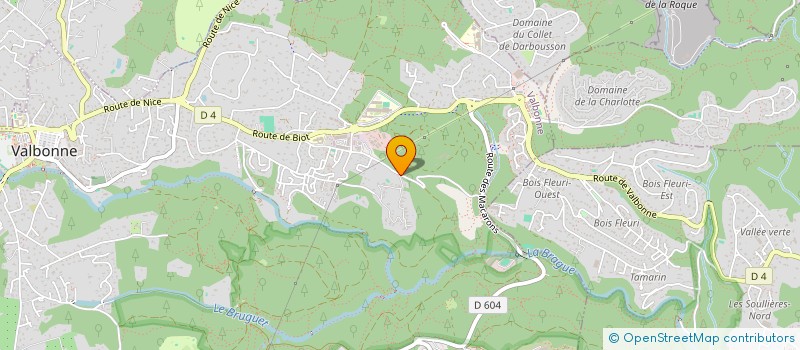 localisation de l'entreprise MONSIEUR FRANCK RAGOT  VALBONNE