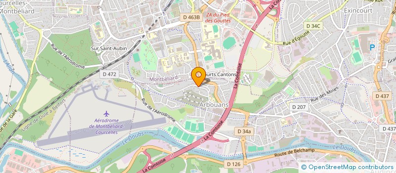 localisation de l'entreprise MONSIEUR FRANCK RAMBOZ  ARBOUANS