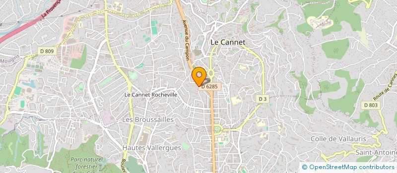 localisation de l'entreprise MONSIEUR FRANCK RAVEL à LE CANNET