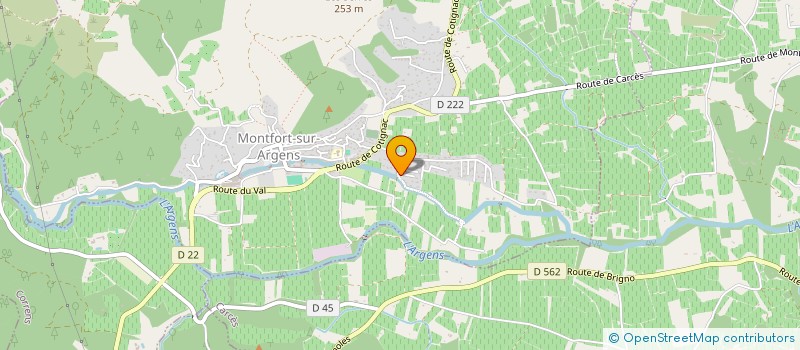 localisation de l'entreprise MONSIEUR FRANCK REBOUL  MONTFORT-SUR-ARGENS