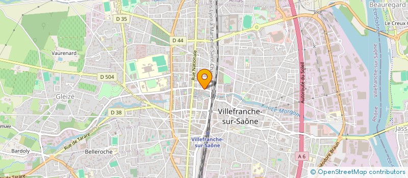 localisation de l'entreprise MONSIEUR FRANCK REGNIER  VILLEFRANCHE-SUR-SAONE