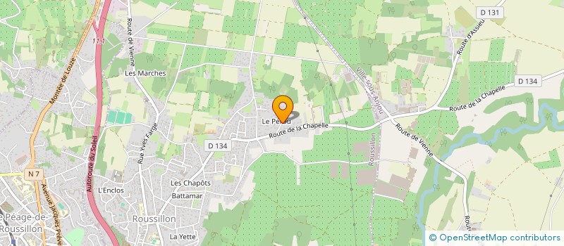 localisation de l'entreprise MONSIEUR FRANCK REINA  ROUSSILLON