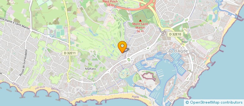 localisation de l'entreprise MONSIEUR FRANCK RENARD  AGDE