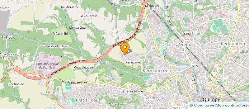 localisation de l'entreprise MONSIEUR FRANCK RENARD à QUIMPER