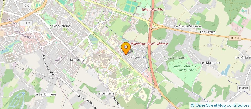 localisation de l'entreprise MONSIEUR FRANCK RENARD  POITIERS