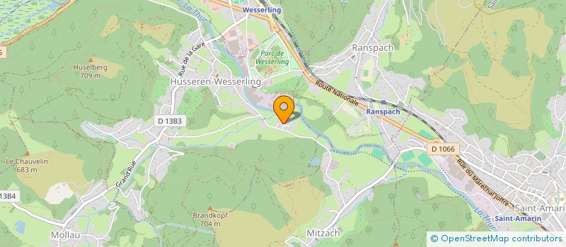 localisation de l'entreprise MONSIEUR FRANCK REUZE  HUSSEREN-WESSERLING