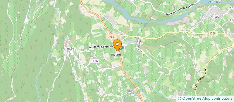 localisation de l'entreprise MONSIEUR FRANCK RIBIER  CRESTET