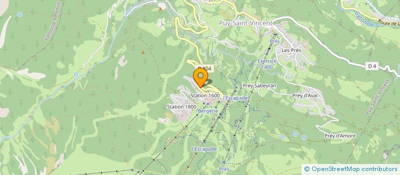 localisation de l'entreprise MONSIEUR FRANCK RICHARD  PUY SAINT VINCENT