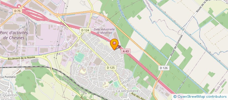 localisation de l'entreprise MONSIEUR FRANCK RICHARD  LA VERPILLIERE