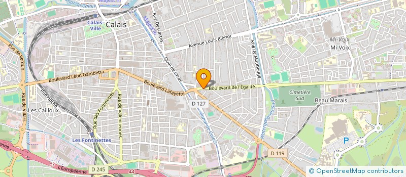 localisation de l'entreprise MONSIEUR FRANCK RINGOT  CALAIS