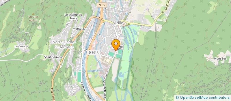 localisation de l'entreprise MONSIEUR FRANCK RIVERO  VIZILLE