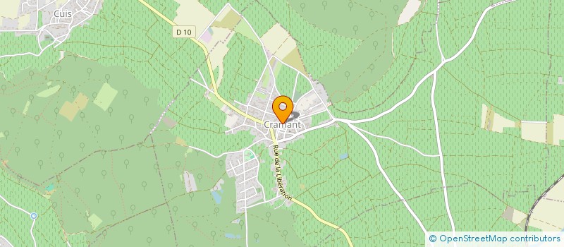 localisation de l'entreprise MONSIEUR FRANCK RIVIERE  CRAMANT