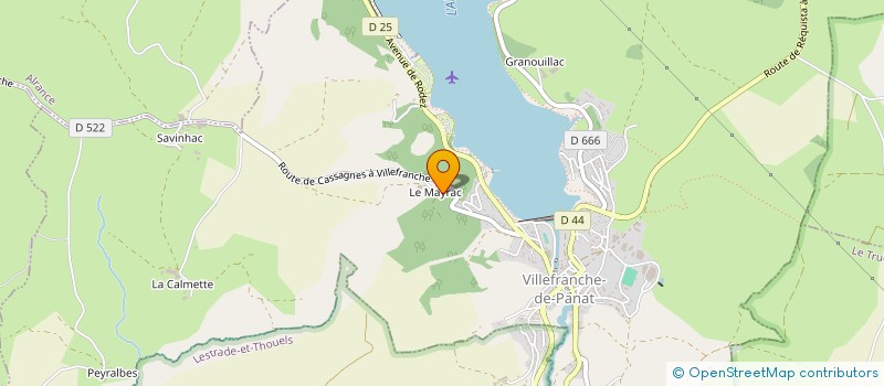 localisation de l'entreprise MONSIEUR FRANCK RIVRON à VILLEFRANCHE-DE-PANAT