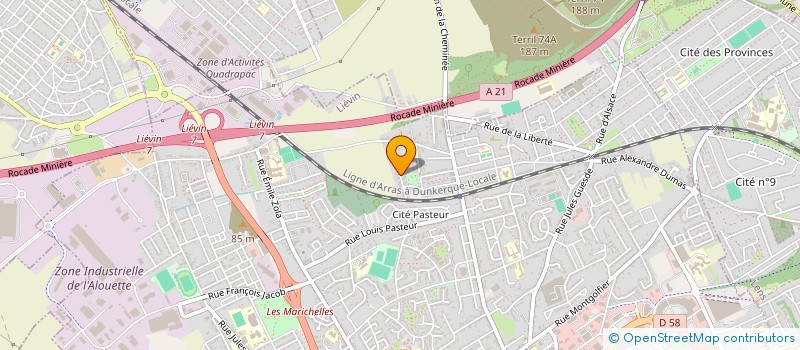 localisation de l'entreprise MONSIEUR FRANCK ROBILLARD  LIEVIN