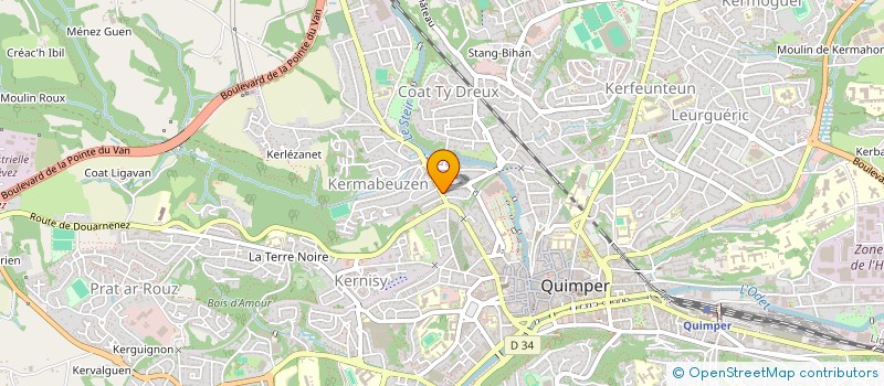 localisation de l'entreprise MONSIEUR FRANCK ROCHETTE à QUIMPER