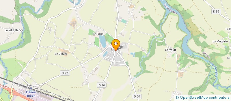 localisation de l'entreprise MONSIEUR FRANCK ROHR  JUGON-LES-LACS