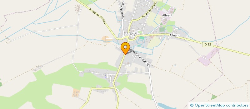 localisation de l'entreprise MONSIEUR FRANCK ROSSIGNOL  BAUGY