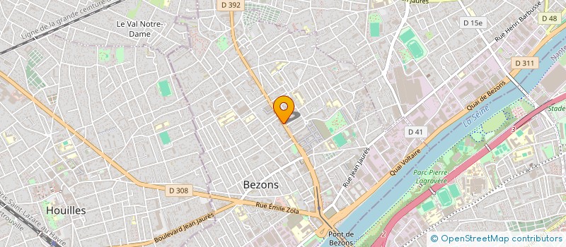 localisation de l'entreprise MONSIEUR FRANCK ROUBECHE à BEZONS