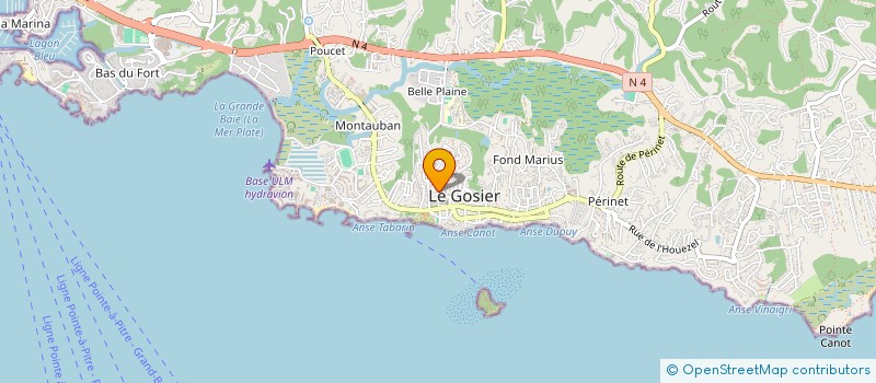 localisation de l'entreprise MONSIEUR FRANCK ROUMAGERE  LE GOSIER