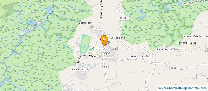 localisation de l'entreprise MONSIEUR FRANCK ROUSSEL  GRAIGNES-MESNIL-ANGOT