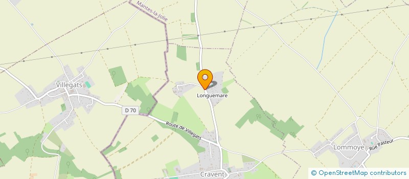 localisation de l'entreprise MONSIEUR FRANCK ROUSSELIN  CRAVENT