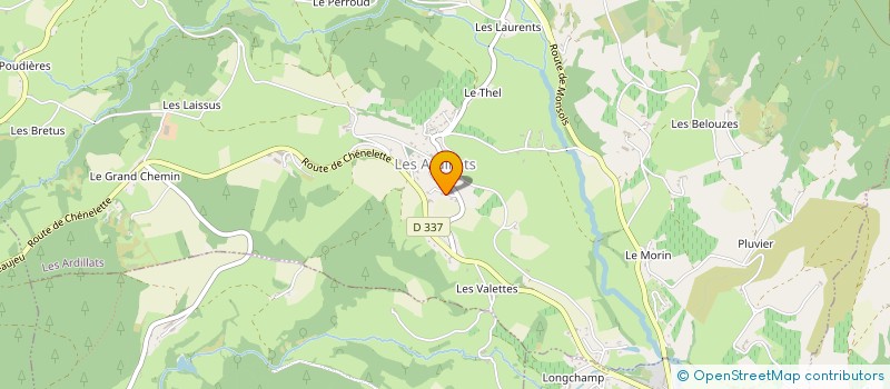localisation de l'entreprise MONSIEUR FRANCK ROUSSEY à LES ARDILLATS