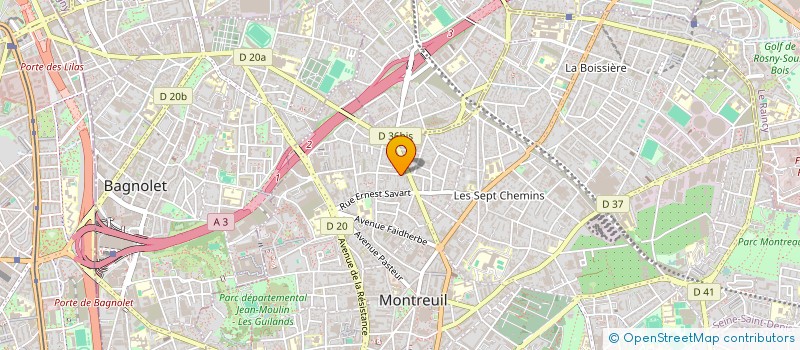 localisation de l'entreprise MONSIEUR FRANCK ROUYER  MONTREUIL