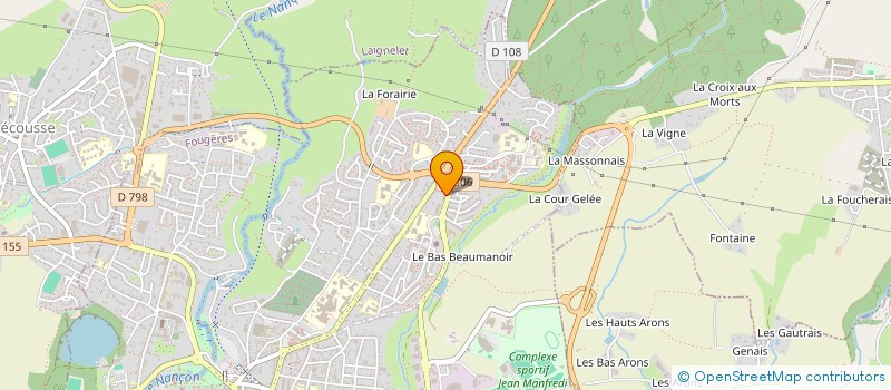 localisation de l'entreprise MONSIEUR FRANCK ROZE  FOUGERES