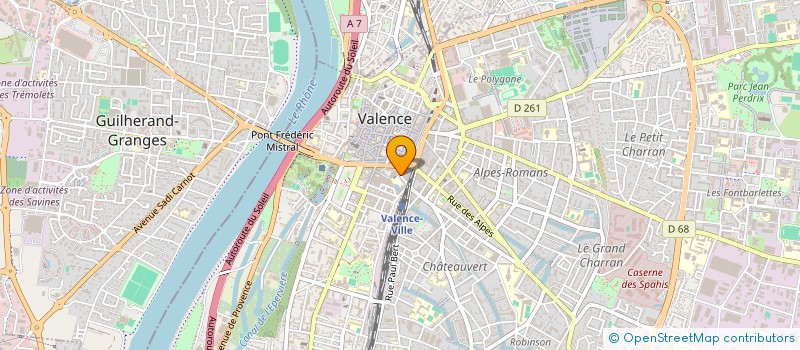 localisation de l'entreprise MONSIEUR FRANCK RUDELLE  VALENCE