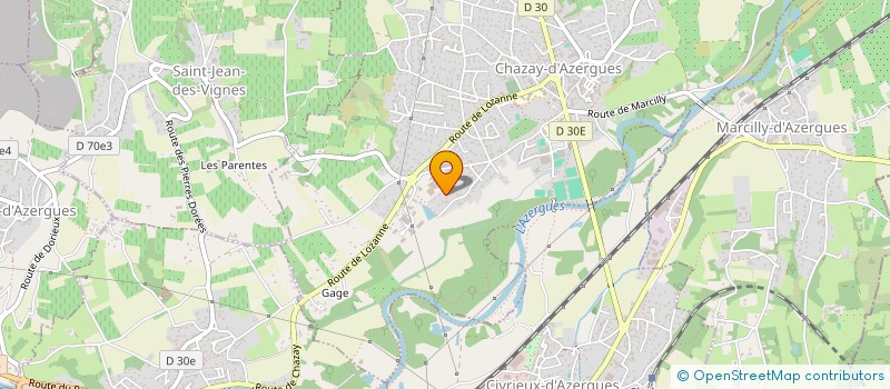 localisation de l'entreprise MONSIEUR FRANCK SABATIER  CHAZAY-D'AZERGUES