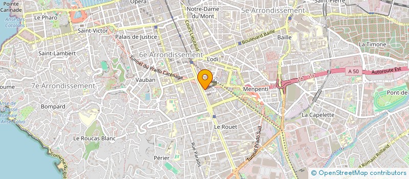 localisation de l'entreprise MONSIEUR FRANCK SABOURIN à MARSEILLE