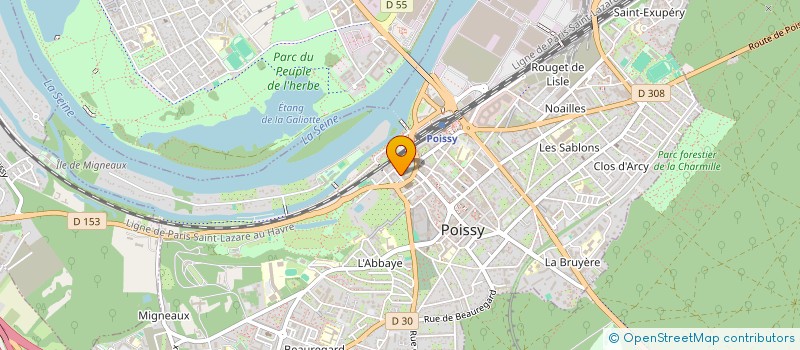 localisation de l'entreprise MONSIEUR FRANCK SAGNET à POISSY