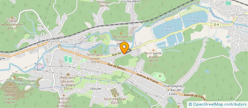 localisation de l'entreprise MONSIEUR FRANCK SAIDI  RONCHAMP