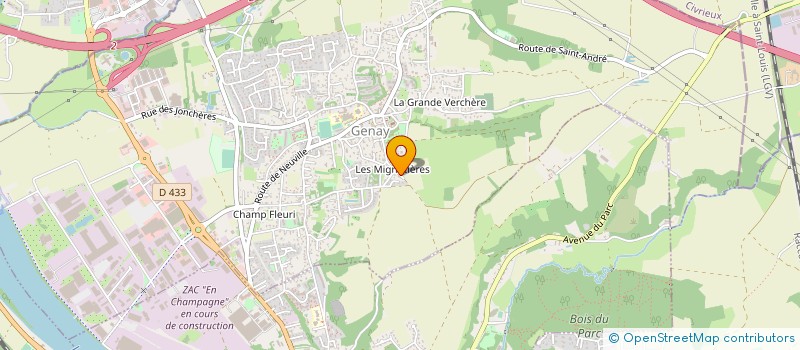 localisation de l'entreprise MONSIEUR FRANCK SAIKI  GENAY