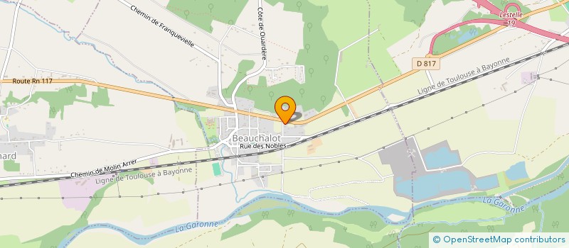 localisation de l'entreprise MONSIEUR FRANCK SAINT LARY  BEAUCHALOT