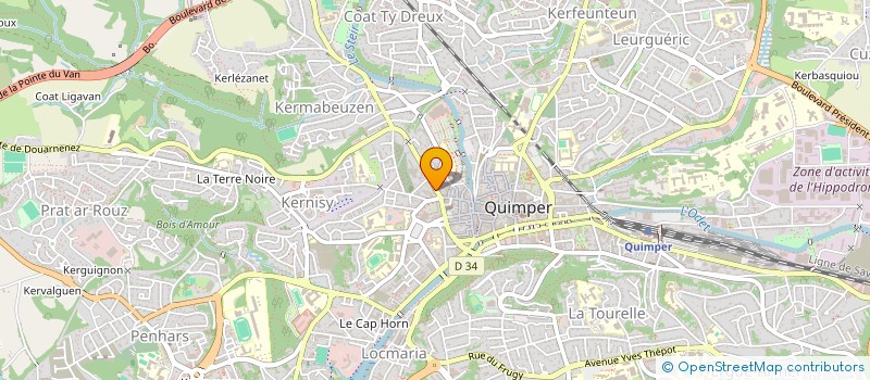 localisation de l'entreprise MONSIEUR FRANCK SALIOU à QUIMPER