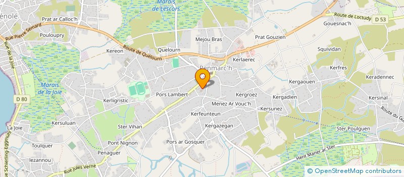 localisation de l'entreprise MONSIEUR FRANCK SALLENDRE  PENMARCH