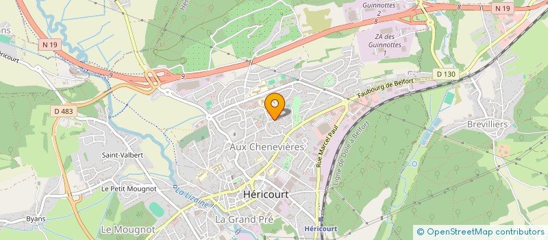 localisation de l'entreprise MONSIEUR FRANCK SALOMON à HERICOURT