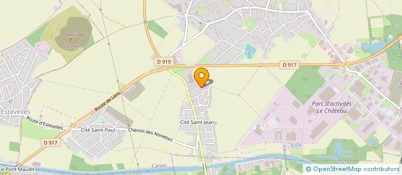 localisation de l'entreprise MONSIEUR FRANCK SANDRE  CARVIN