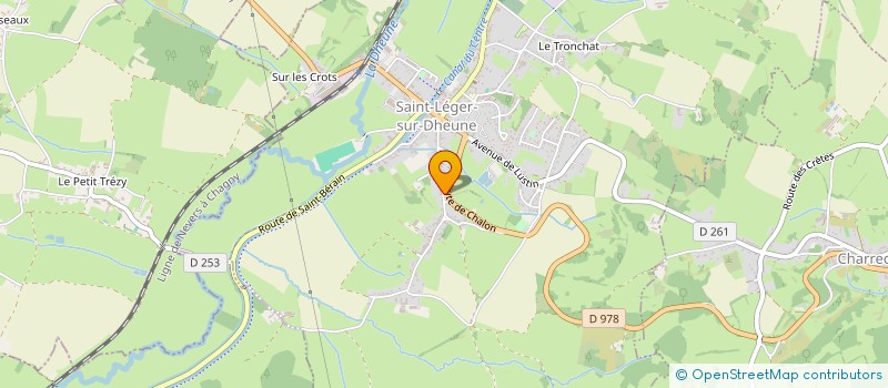 localisation de l'entreprise MONSIEUR FRANCK SANTIAGO  SAINT-LEGER-SUR-DHEUNE