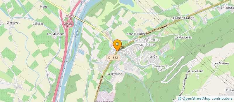 localisation de l'entreprise MONSIEUR FRANCK SANTOS-COTTIN  SAINT-QUENTIN-SUR-ISERE