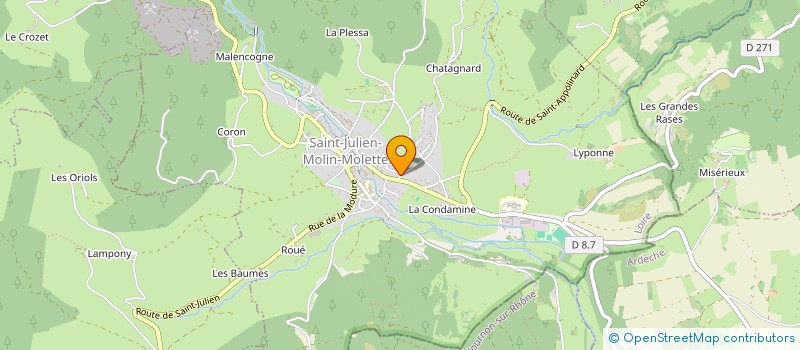 localisation de l'entreprise MONSIEUR FRANCK SARDA  SAINT-JULIEN-MOLIN-MOLETTE