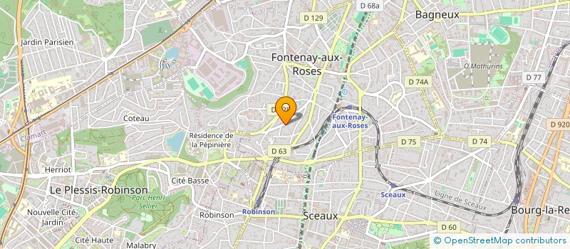 localisation de l'entreprise MONSIEUR FRANCK SARRAZIN à FONTENAY-AUX-ROSES