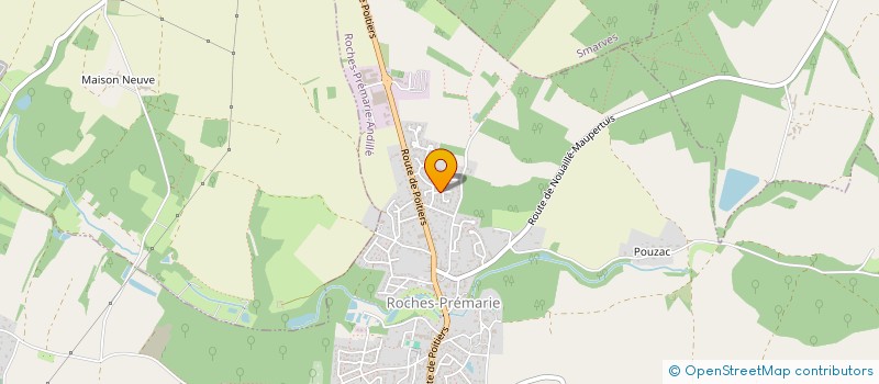 localisation de l'entreprise MONSIEUR FRANCK SARRIOT  ROCHES-PREMARIE-ANDILLE