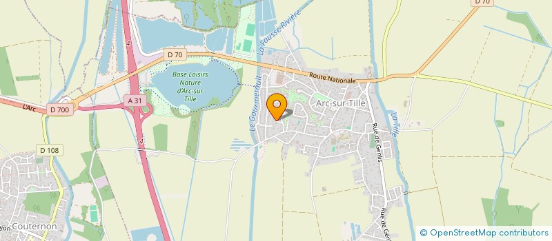 localisation de l'entreprise MONSIEUR FRANCK SAUZIERE  ARC-SUR-TILLE