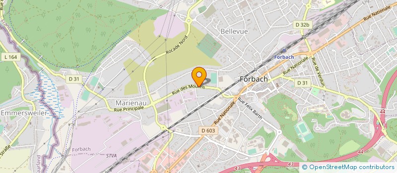 localisation de l'entreprise MONSIEUR FRANCK SCHAFFNER  FORBACH