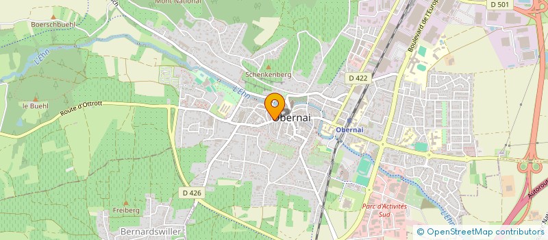 localisation de l'entreprise MONSIEUR FRANCK SCHATZ  OBERNAI