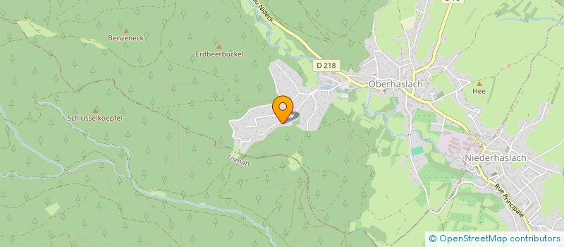 localisation de l'entreprise MONSIEUR FRANCK SCHICKELE  OBERHASLACH