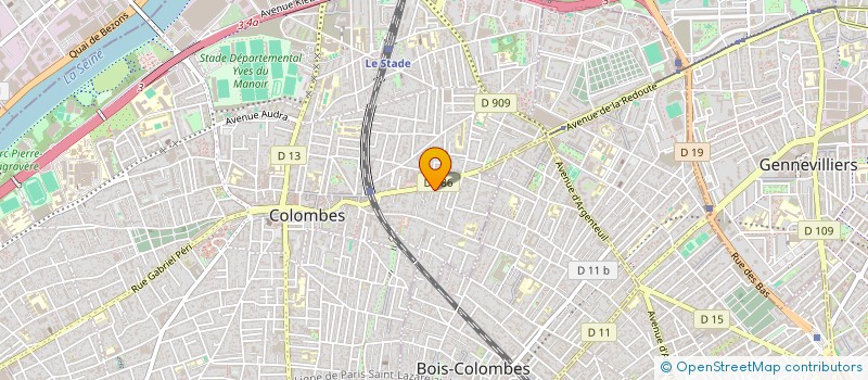 localisation de l'entreprise MONSIEUR FRANCK SCHWARZ à COLOMBES